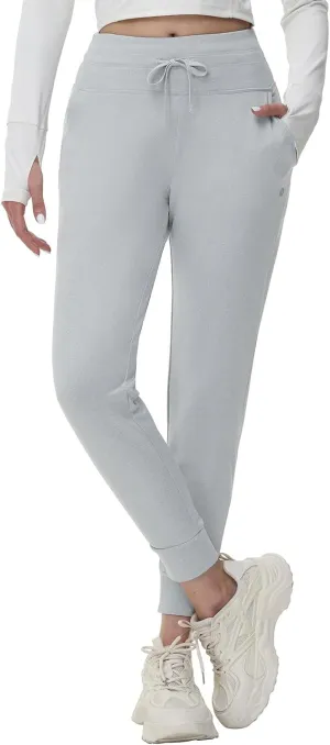 baleaf Women's Fleece Lined Pants Water-Resistant Sweatpants Winter Thermal Ski Hiking Running Joggers
