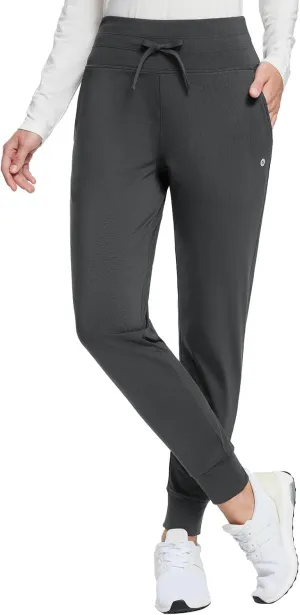 baleaf Women's Fleece Lined Pants Water-Resistant Sweatpants Winter Thermal Ski Hiking Running Joggers