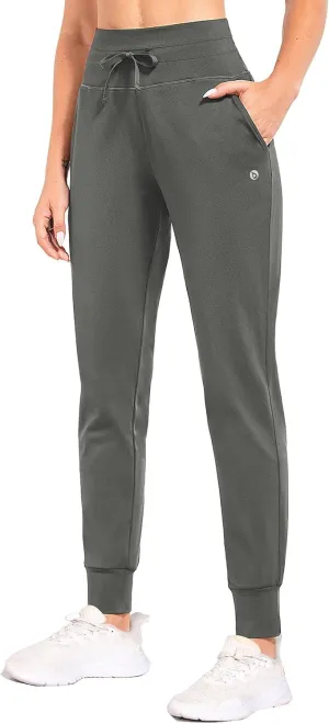 baleaf Women's Fleece Lined Pants Water-Resistant Sweatpants Winter Thermal Ski Hiking Running Joggers