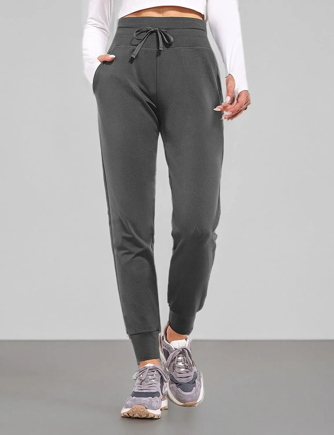 baleaf Women's Fleece Lined Pants Water-Resistant Sweatpants Winter Thermal Ski Hiking Running Joggers