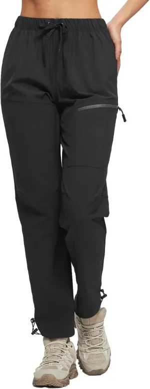 baleaf Women's Hiking Pants Quick Dry Lightweight Water Resistant Elastic Waist Cargo Pants
