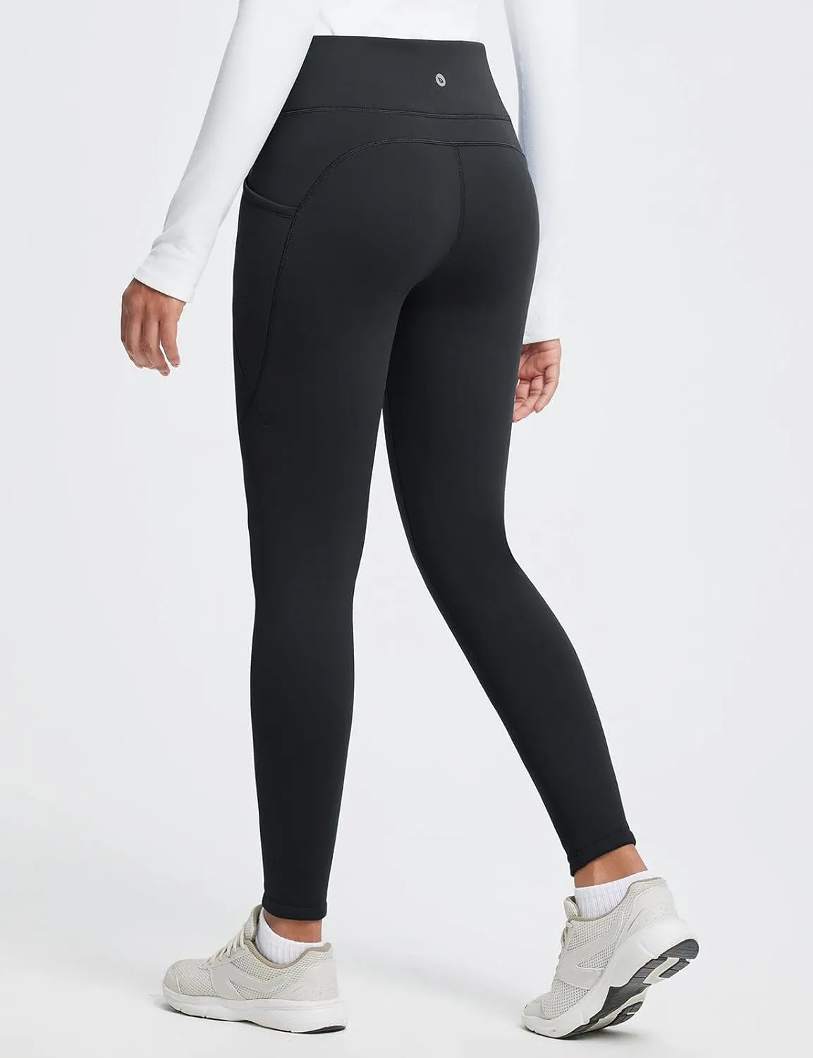 baleaf Women's Thick Fleece Lined Leggings Winter Warm Thermal High Waisted Tummy Control Snow Ski Pants