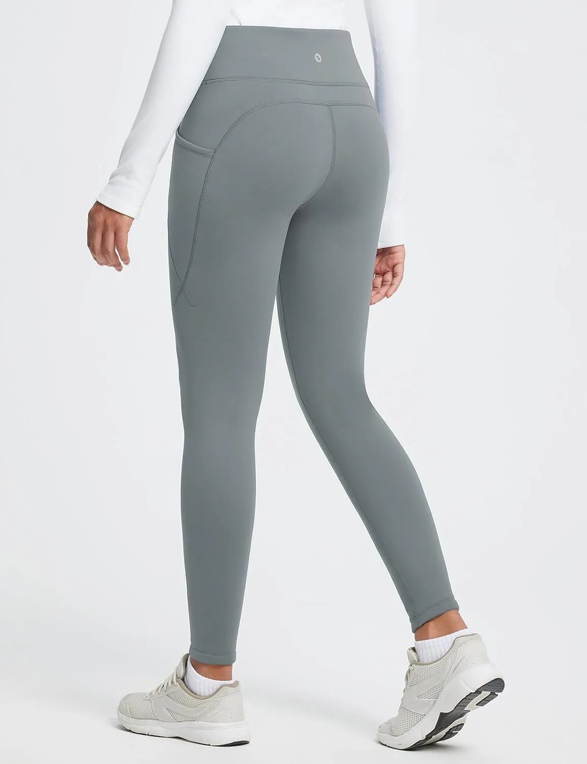baleaf Women's Thick Fleece Lined Leggings Winter Warm Thermal High Waisted Tummy Control Snow Ski Pants