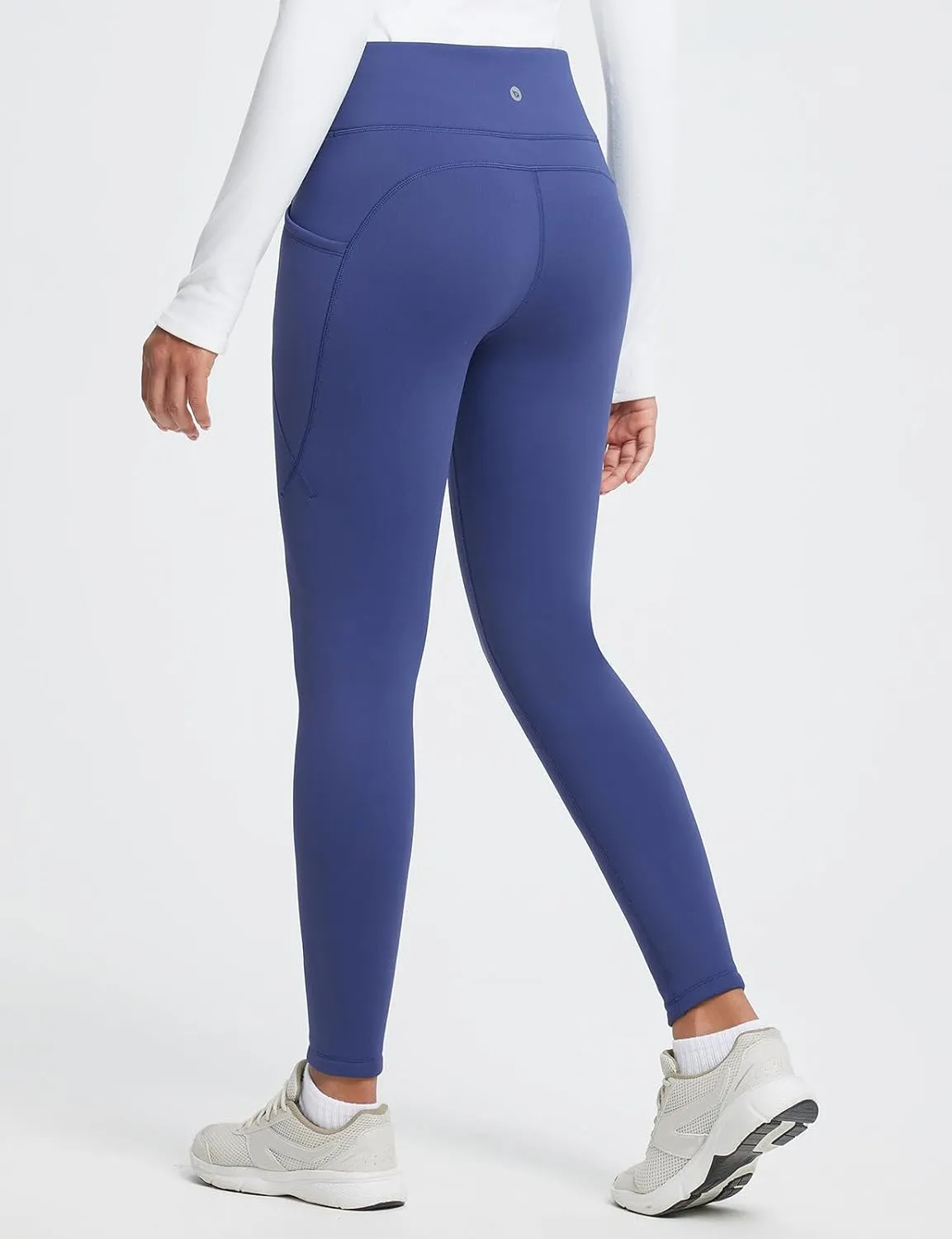 baleaf Women's Thick Fleece Lined Leggings Winter Warm Thermal High Waisted Tummy Control Snow Ski Pants