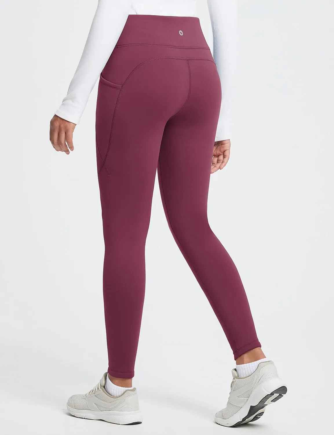 baleaf Women's Thick Fleece Lined Leggings Winter Warm Thermal High Waisted Tummy Control Snow Ski Pants