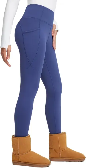 baleaf Women's Thick Fleece Lined Leggings Winter Warm Thermal High Waisted Tummy Control Snow Ski Pants