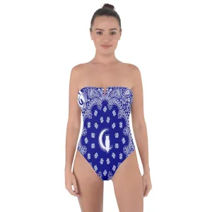 Bandana Cs'up Tie Back One Piece Swimsuit