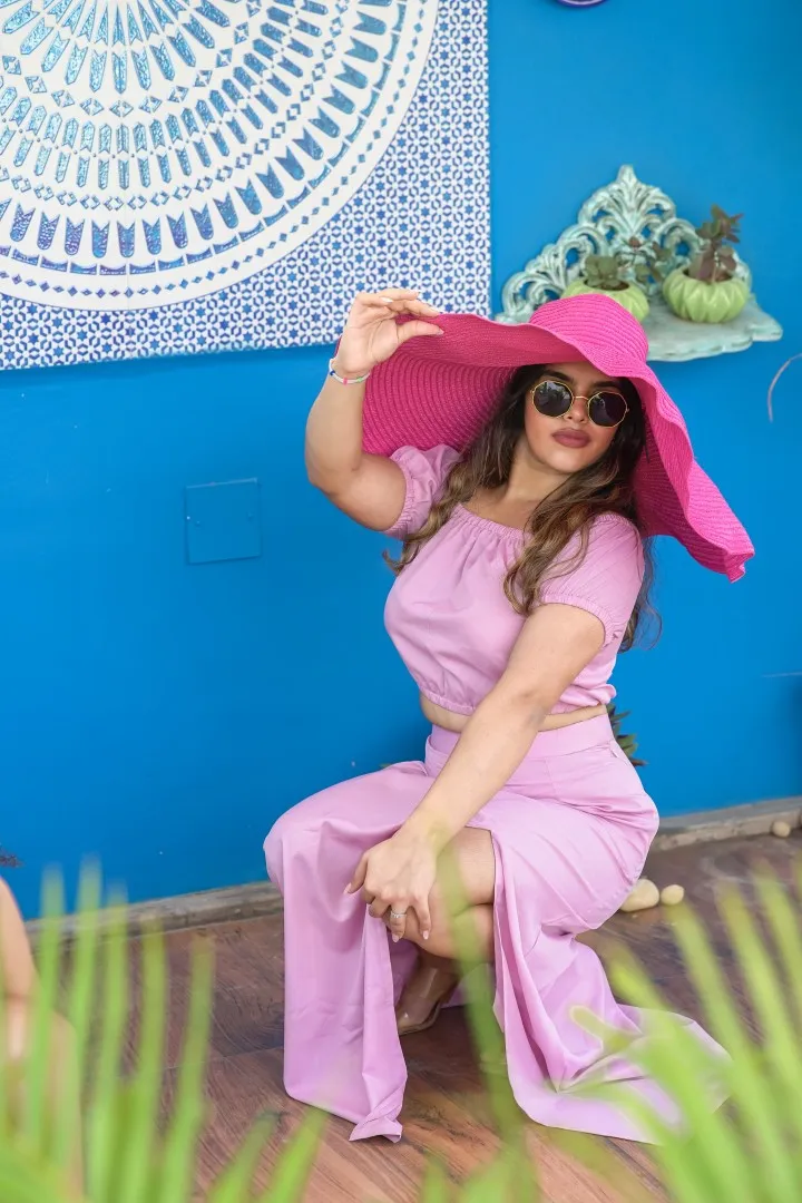 BARE BLISS PINK COORD SET FOR WOMEN