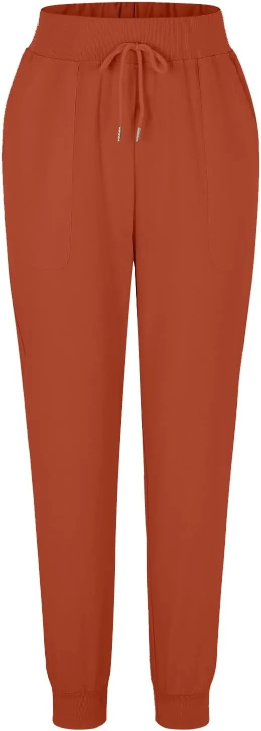 Barrel Pants for Women Winter Flowing Beach Slacks with Pockets High Waisted Water Resistant