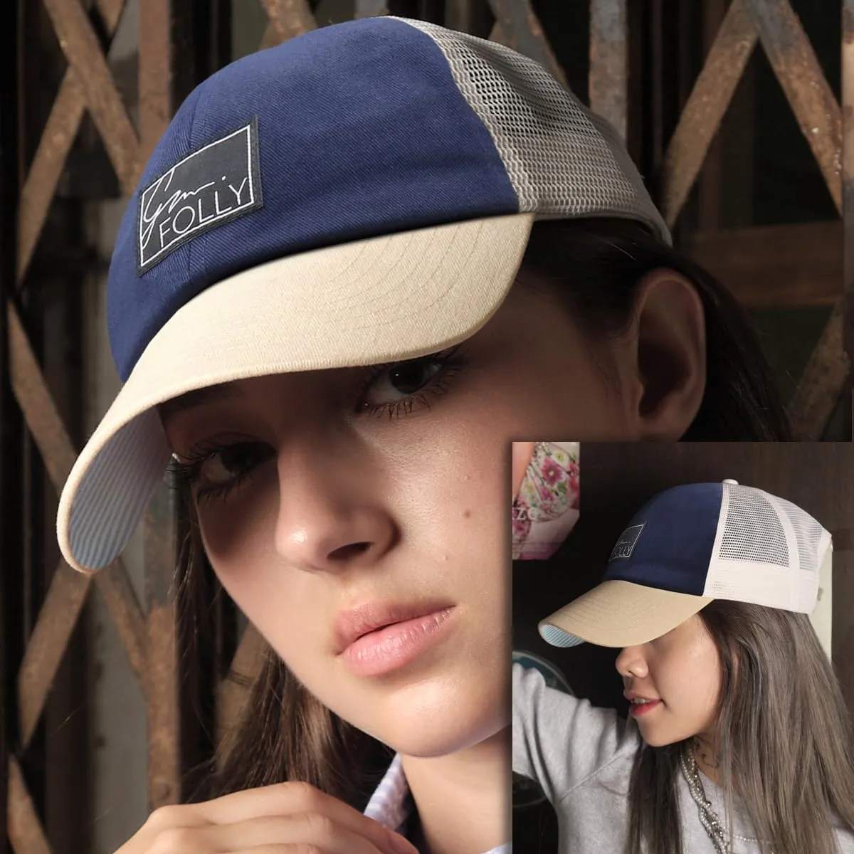 Baseball Cap for Women in Cute Dad Hat Design with Mesh to Stay Cool at The Beach in Summer