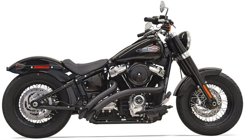 BASSANI Radial Sweeper Exhaust - Black  - Suits Softail 2018 