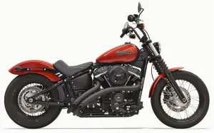 BASSANI Radial Sweeper Exhaust - Black  - Suits Softail 2018 