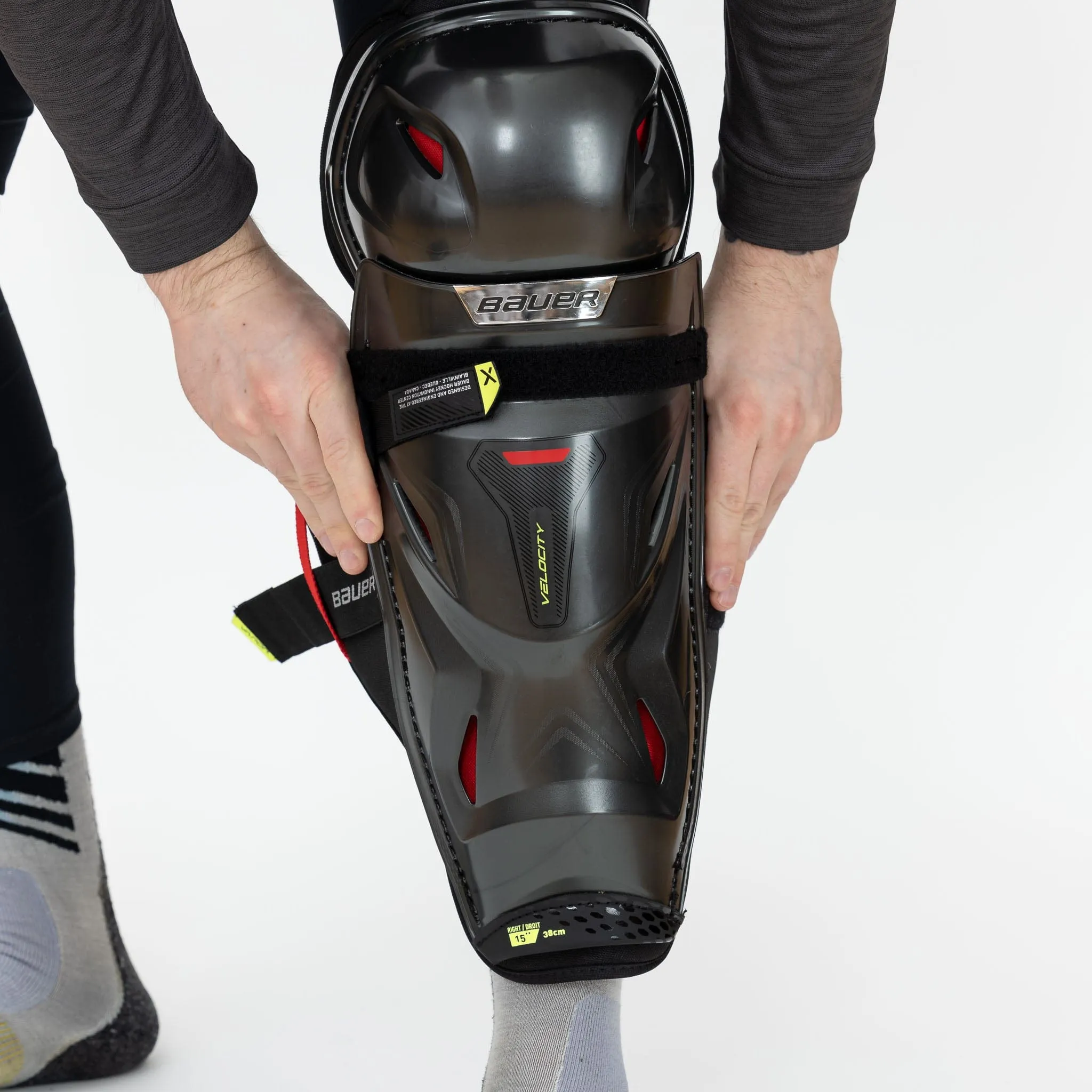 Bauer Vapor Velocity Intermediate Hockey Shin Guards