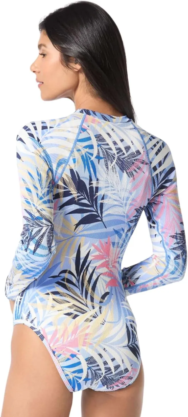 BEACH HOUSE Sport Sculpt Long Sleeve One Piece UPF 50  Swimsuit  Includes Bonus Bikini Top