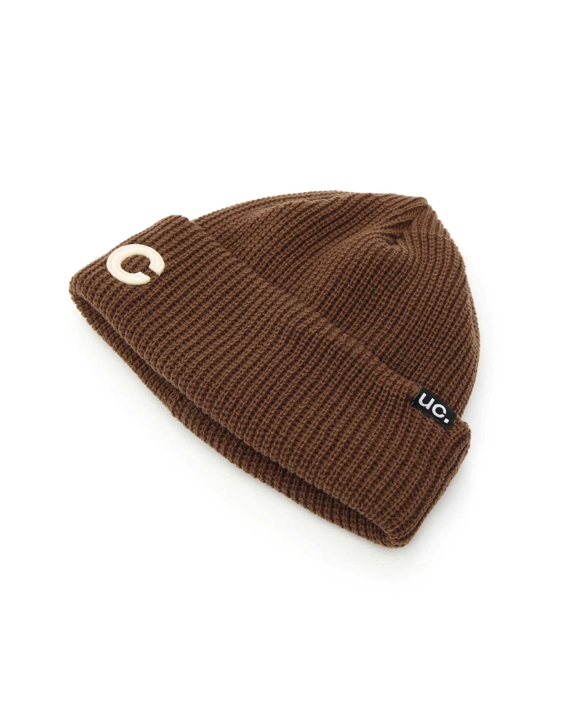 BEANIE / MARINE FIT / DOUBLE TAB / O BROWN