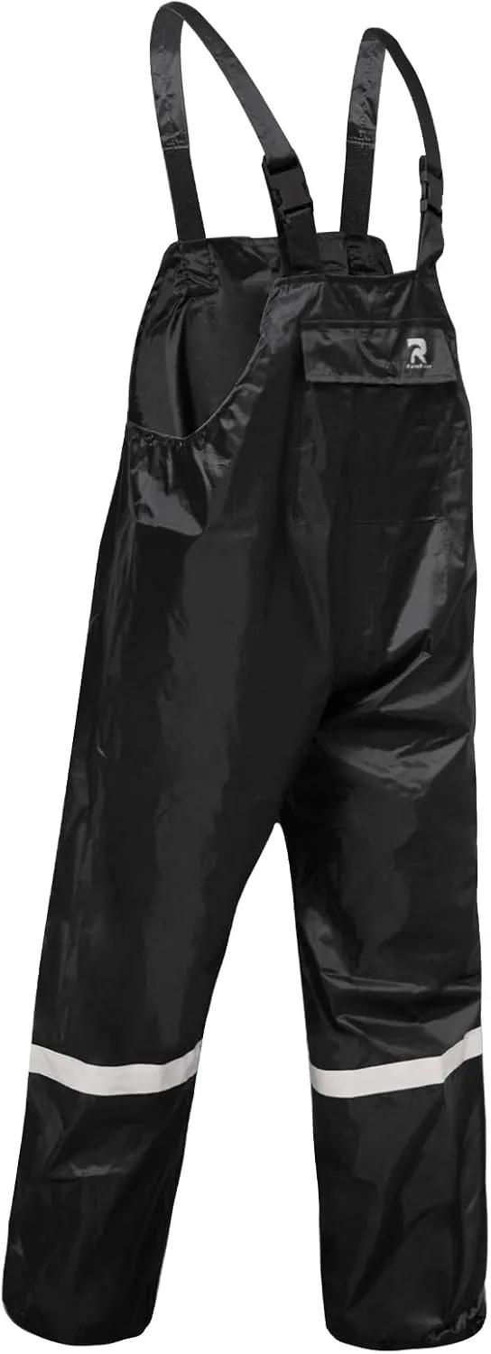 Bib Rain Pants for Men Waterproof Rain Gear for Women Workwear Bib Overalls Trousers for Fishing