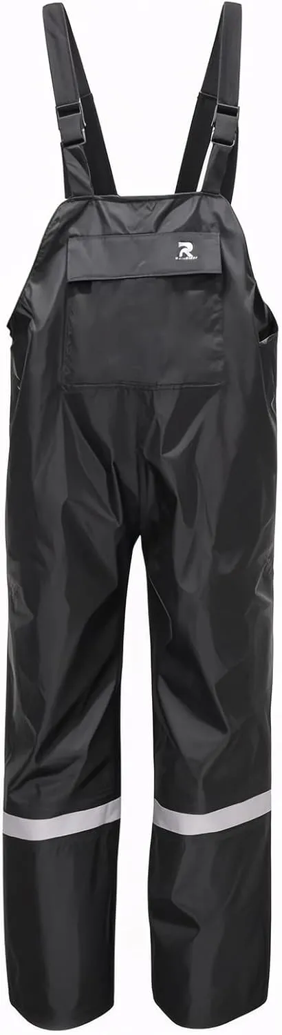 Bib Rain Pants for Men Waterproof Rain Gear for Women Workwear Bib Overalls Trousers for Fishing