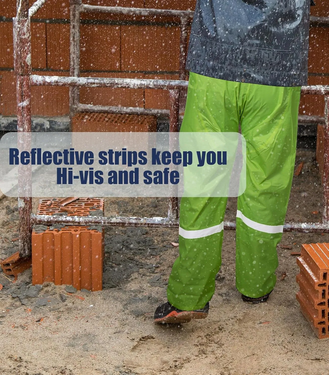 Bib Rain Pants for Men Waterproof Rain Gear for Women Workwear Bib Overalls Trousers for Fishing
