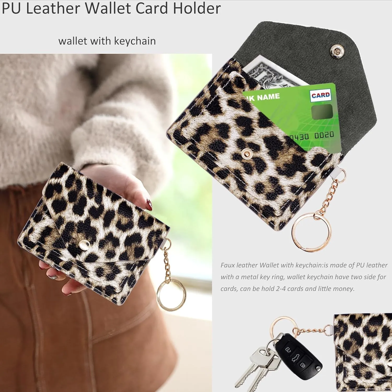BIHRTC Wristlet Bracelet Wallet Keychain Slicone Bead Bangle Key Ring Bangle Chain for Women Car Keys Ring