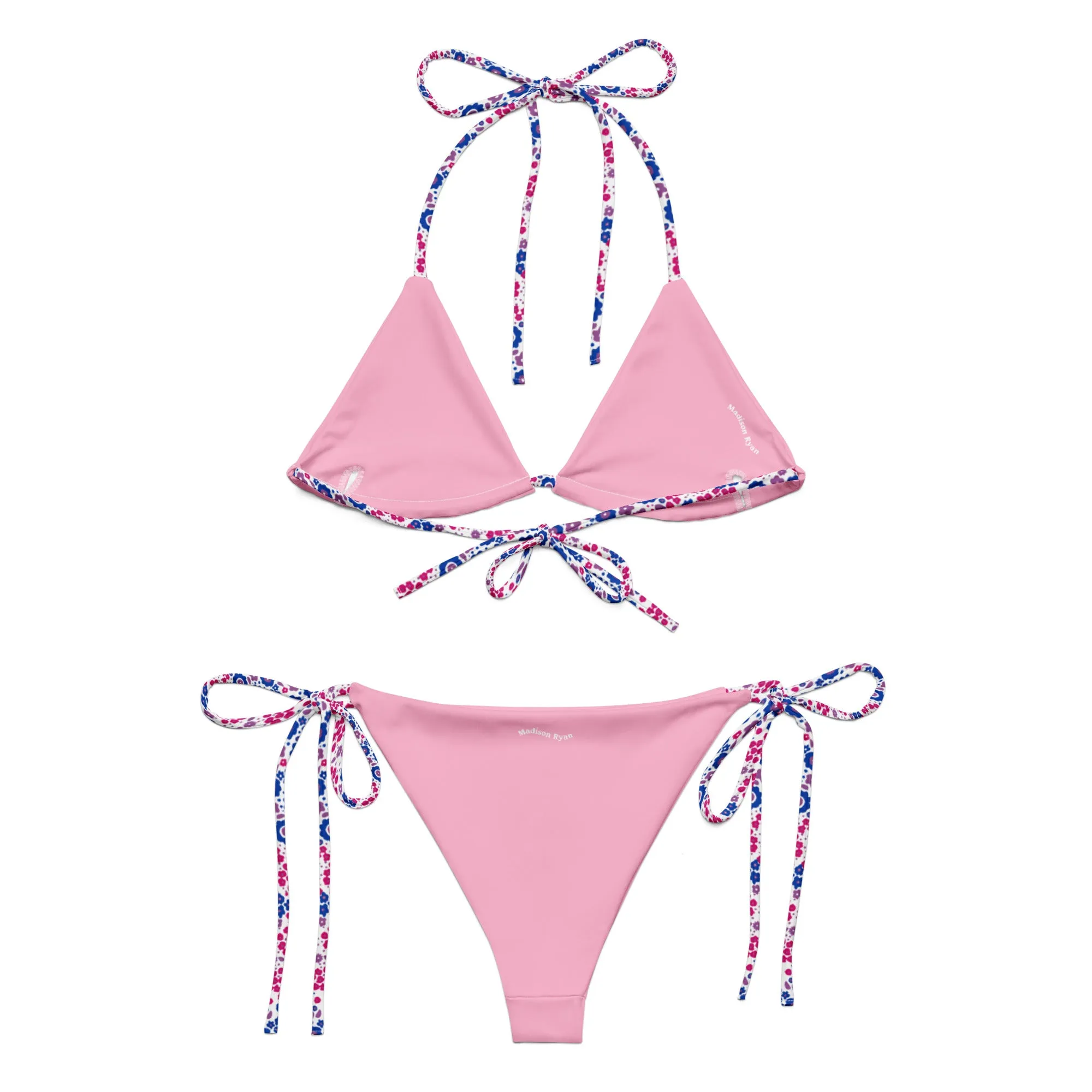 Bisexual Flowers String Bikini