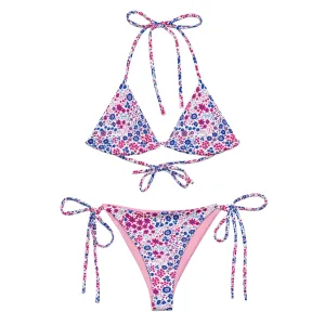 Bisexual Flowers String Bikini