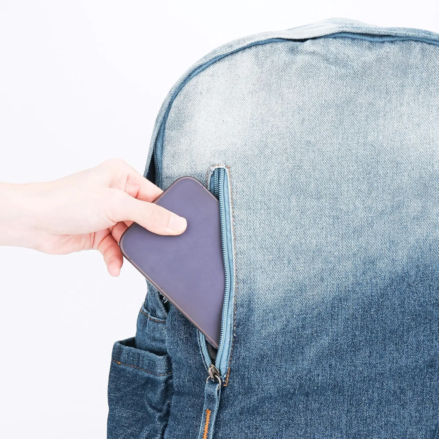 Black Denim Backpack for Women - Large Capacity Travel Backpack