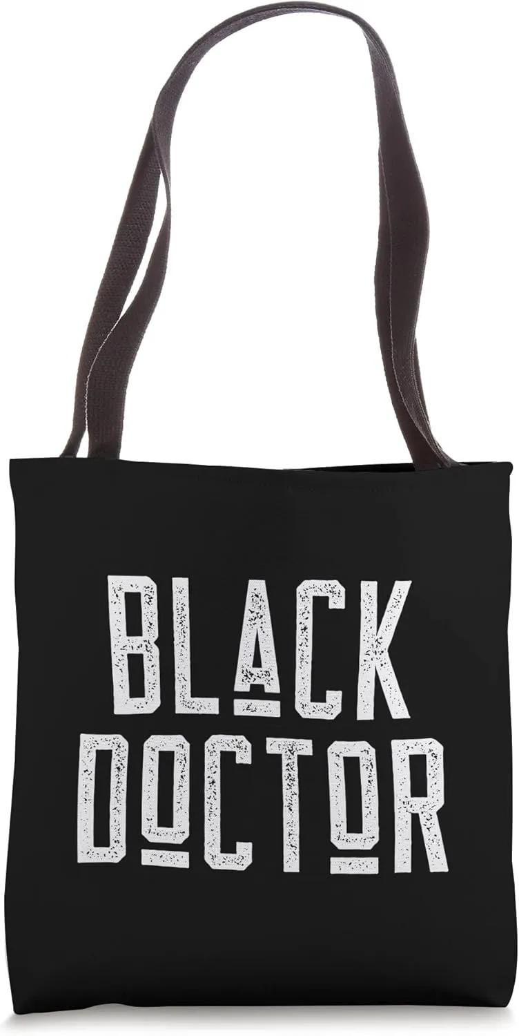 Black Doctor African American Physician Vintage Retro Tote Bag