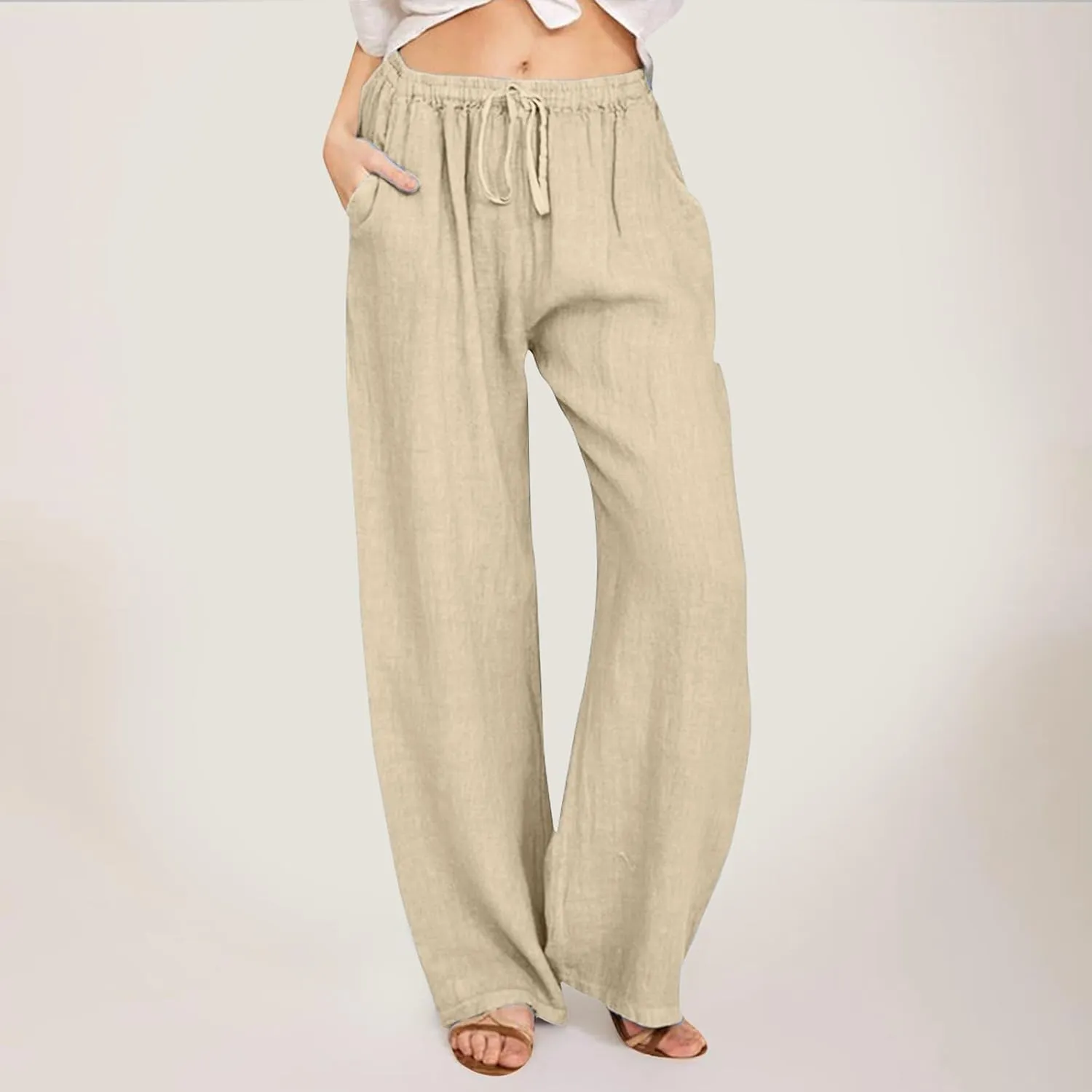 Bootcut Jeans for Women Winter Velvet Outfits Trousers with Pockets Straight Leg Straight Leg