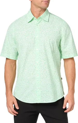 BOSS Men's Regular Fit Cotton Oxford Short-Sleeve Shirt
