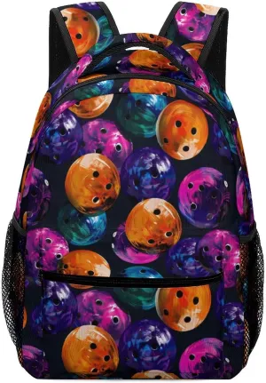 Bowling Ball Travel Backpack for Men Women Water Resistant Luggage Daypack Business Weekender Bag