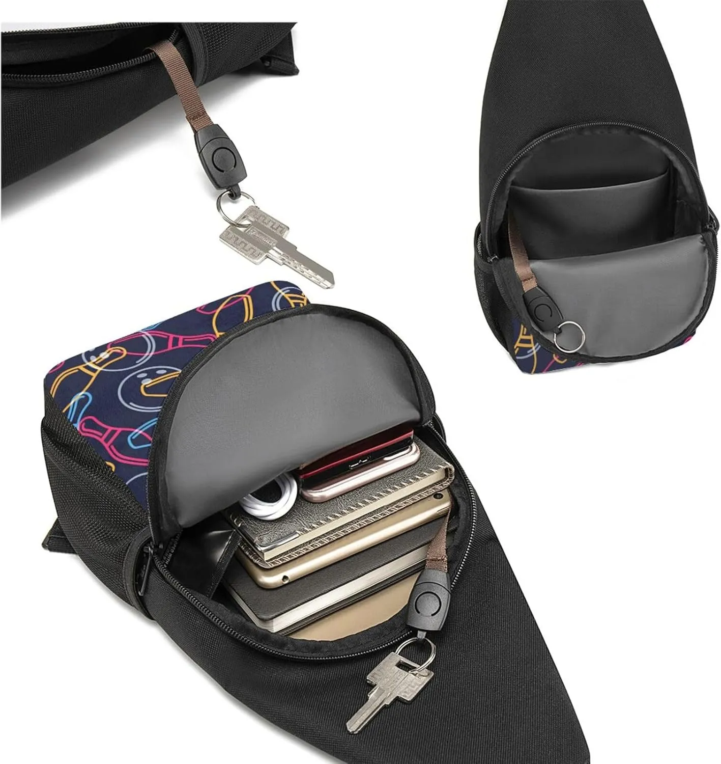 Bowling Sign Adjustable Fanny Pack Waist Bag For Travel Sports