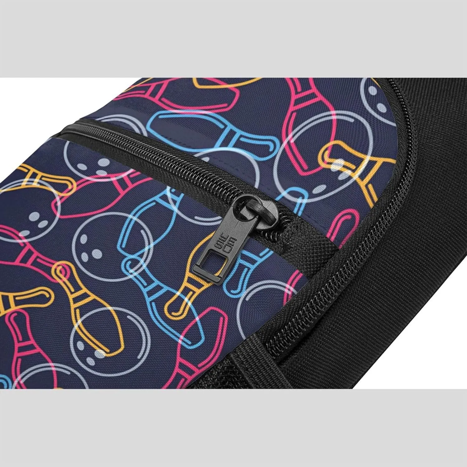 Bowling Sign Adjustable Fanny Pack Waist Bag For Travel Sports