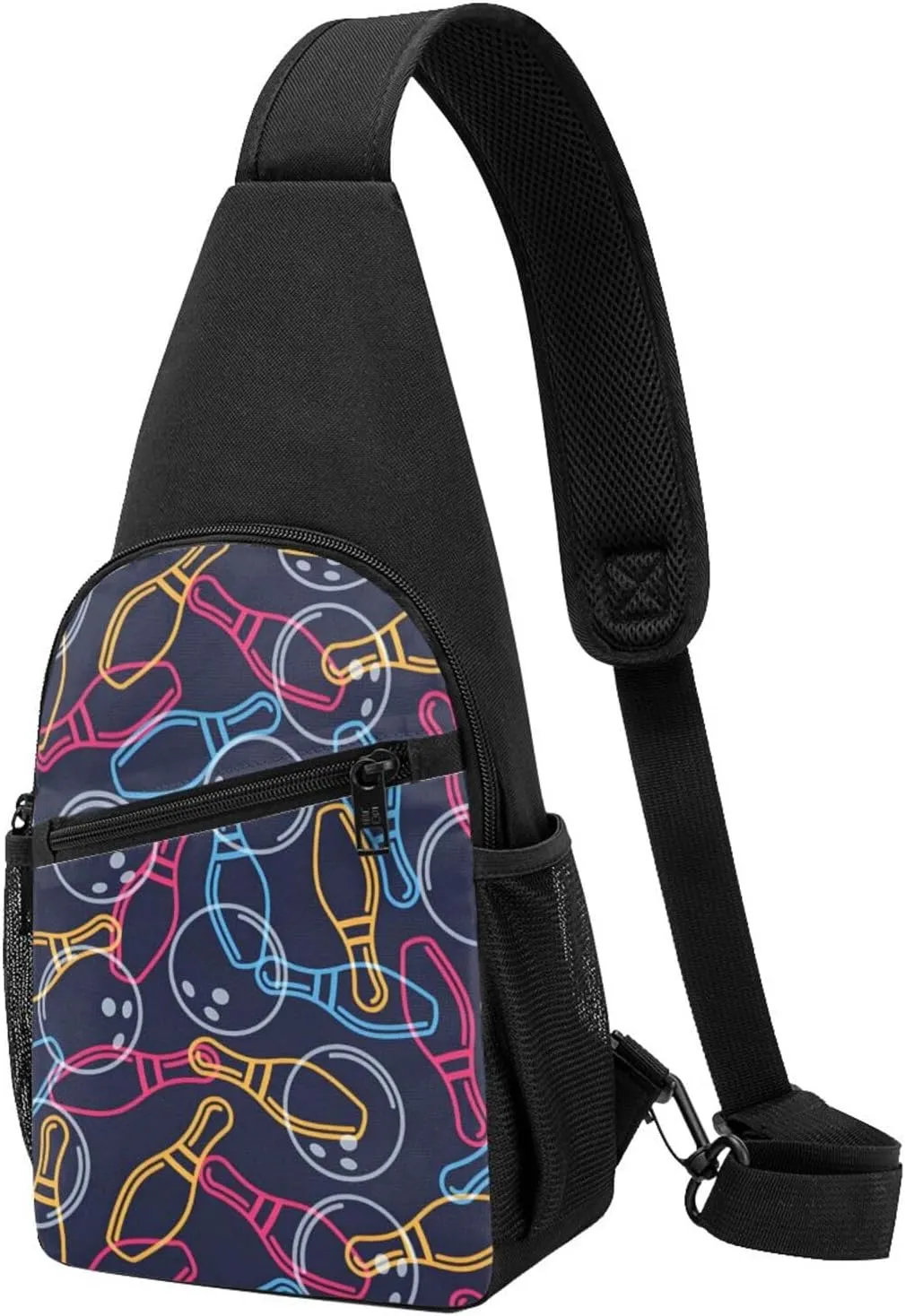 Bowling Sign Adjustable Fanny Pack Waist Bag For Travel Sports