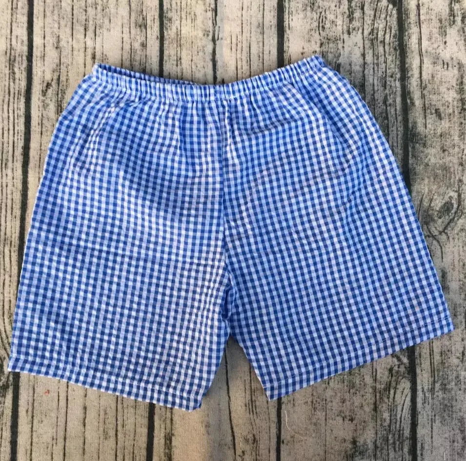 Boys Seersucker Gingham Shorts