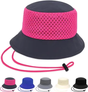 Breathable Bucket Hat for Men Women, Lightweight Mesh Sun Hat for Beach, Gardening, Hiking, Camping, Golf