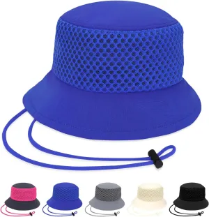 Breathable Bucket Hat for Men Women, Lightweight Mesh Sun Hat for Beach, Gardening, Hiking, Camping, Golf