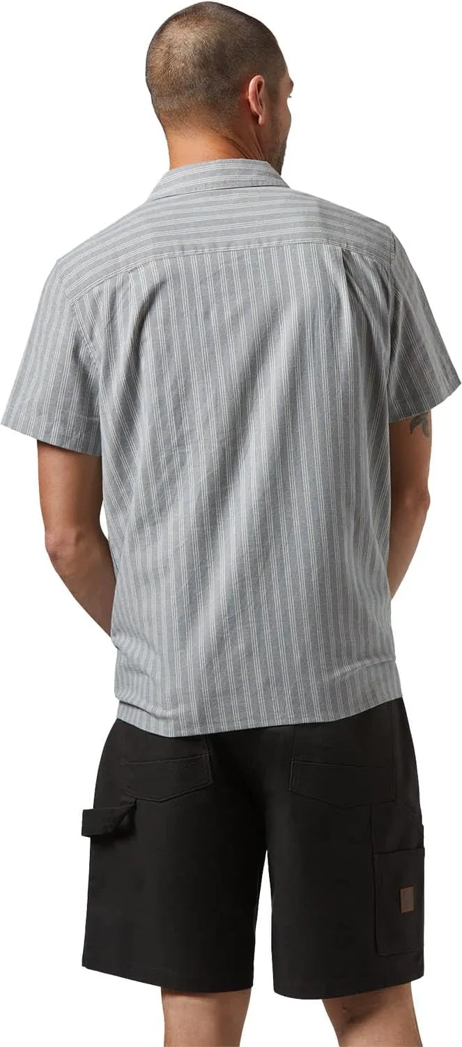 Brixton Cru Oxford Mens Stripe Button Up Shirt