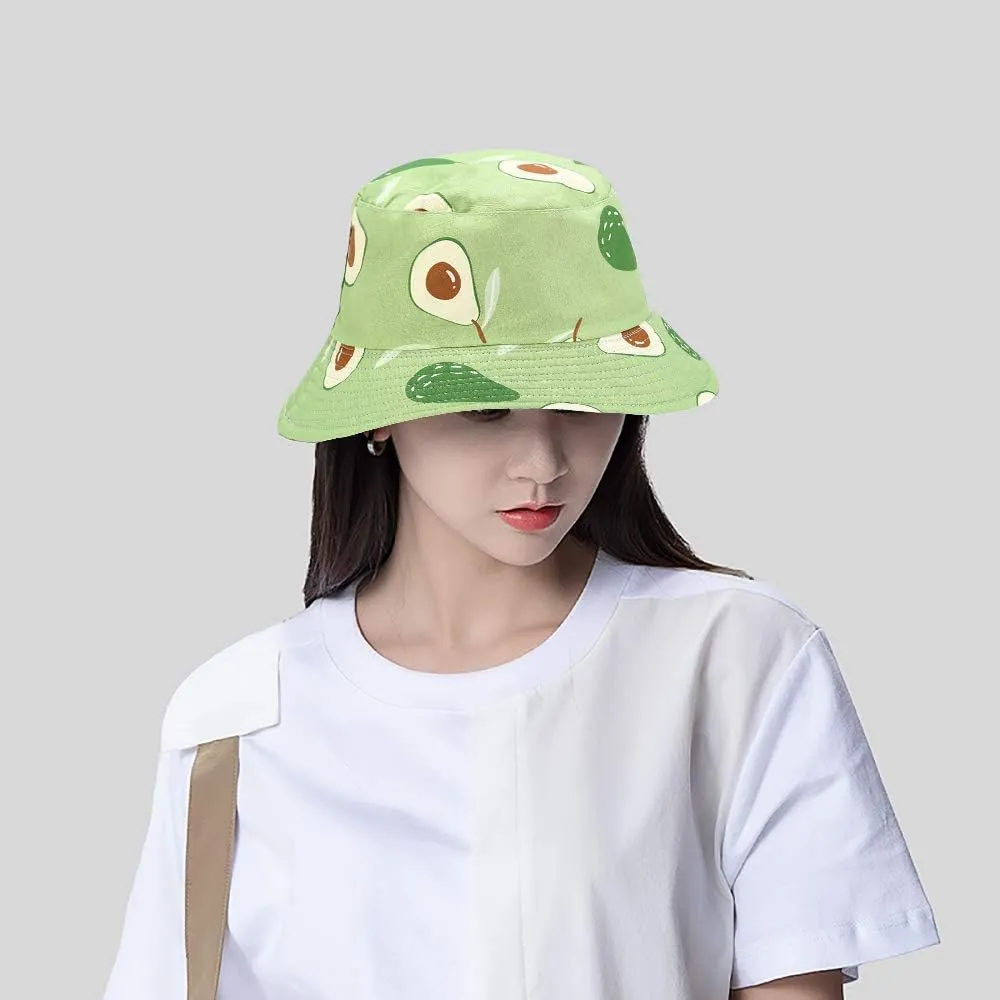 Bucket Hat Beach Sun Hat Fishing Hat for Women Men, Outdoor Travel Reversible Double Side Wear Fisherman Hat