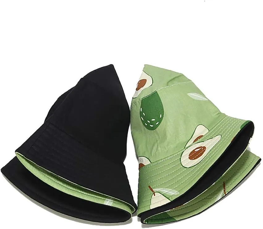 Bucket Hat Beach Sun Hat Fishing Hat for Women Men, Outdoor Travel Reversible Double Side Wear Fisherman Hat