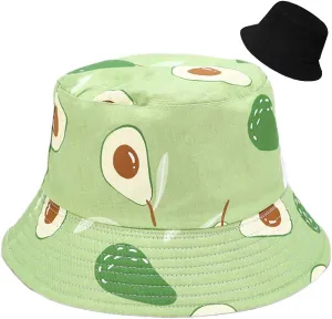Bucket Hat Beach Sun Hat Fishing Hat for Women Men, Outdoor Travel Reversible Double Side Wear Fisherman Hat
