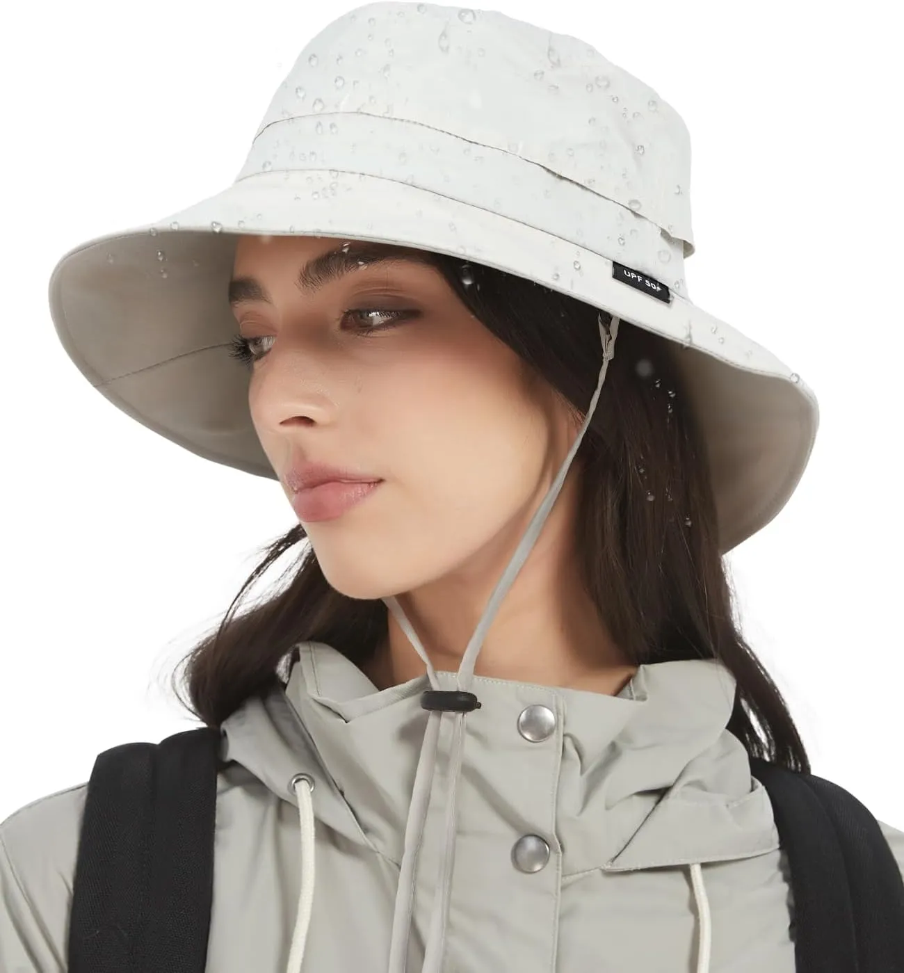Bucket Hat Waterproof Rain Hat for Women Men Sun Hats UPF50  Packable Summer Hat Hiking Travel Floppy Sun Hat
