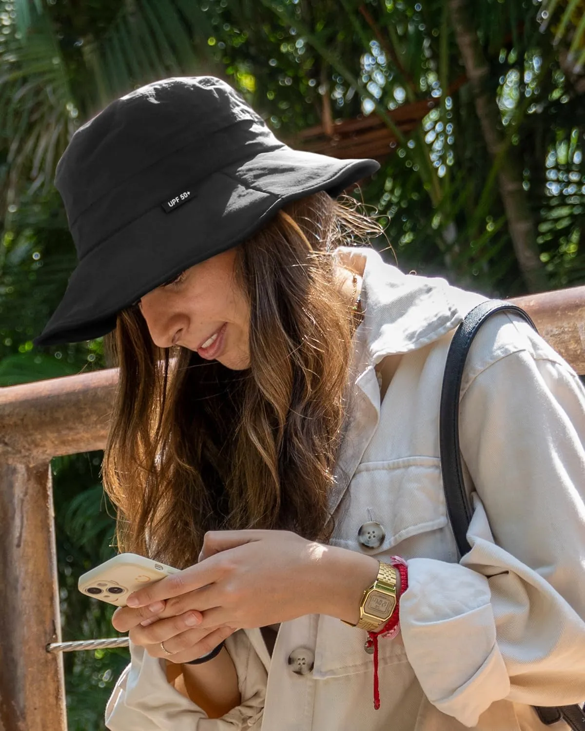 Bucket Hat Waterproof Rain Hat for Women Men Sun Hats UPF50  Packable Summer Hat Hiking Travel Floppy Sun Hat