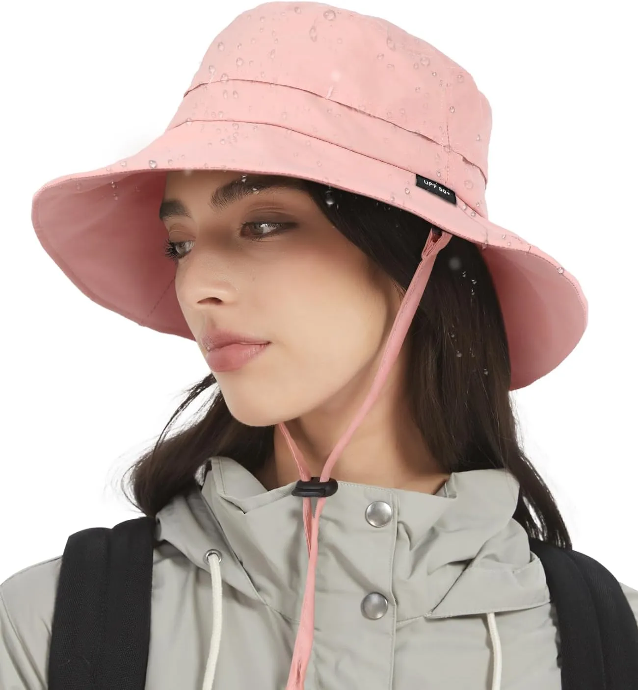 Bucket Hat Waterproof Rain Hat for Women Men Sun Hats UPF50  Packable Summer Hat Hiking Travel Floppy Sun Hat