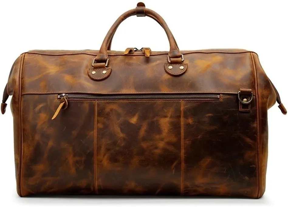 Business Satchel Computer Bag Leather Retro Shoulder For Office Travel Collage Vintage Hand Carry on