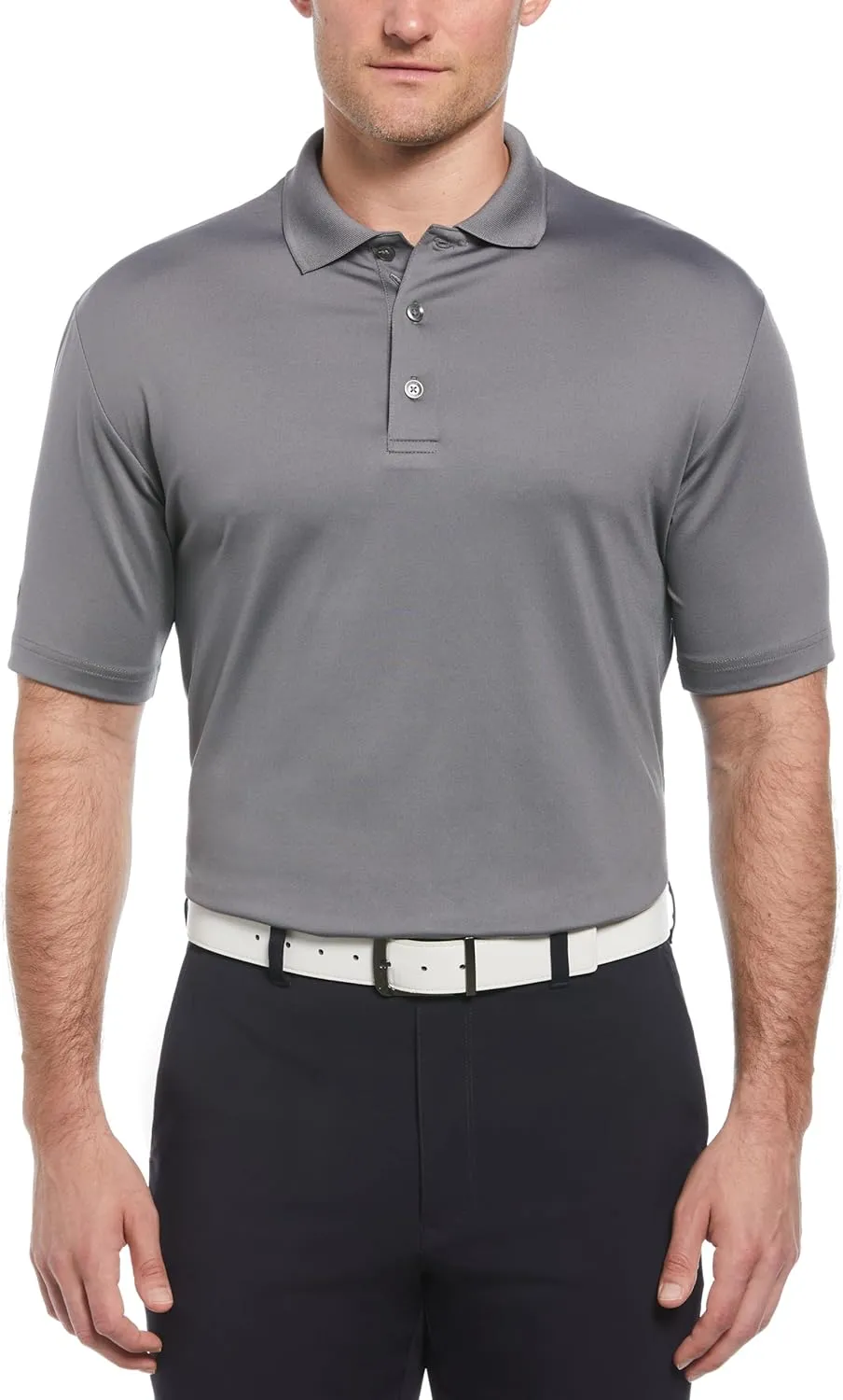Callaway Men's Solid Opti-dri Short Sleeve Golf Polo Shirt with Stretch Fabric, Sun Protection, Extended (Sizes Small-4xl)
