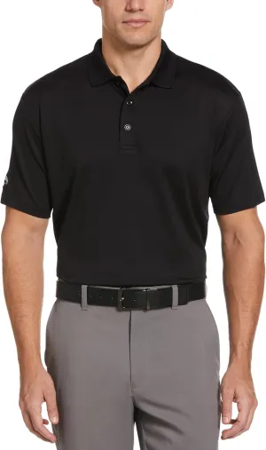 Callaway Men's Solid Opti-dri Short Sleeve Golf Polo Shirt with Stretch Fabric, Sun Protection, Extended (Sizes Small-4xl)