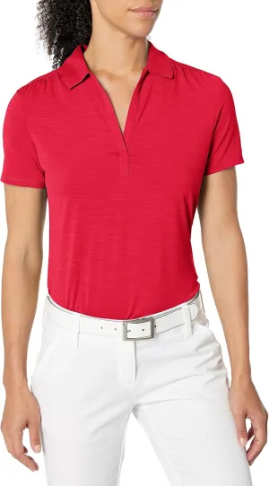 Callaway Womens Opti-Dri Tonal Short Sleeve Polo Shirt, with Stretch Fabric and Sun Protection, Extended Sizing
