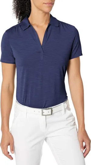 Callaway Womens Opti-Dri Tonal Short Sleeve Polo Shirt, with Stretch Fabric and Sun Protection, Extended Sizing