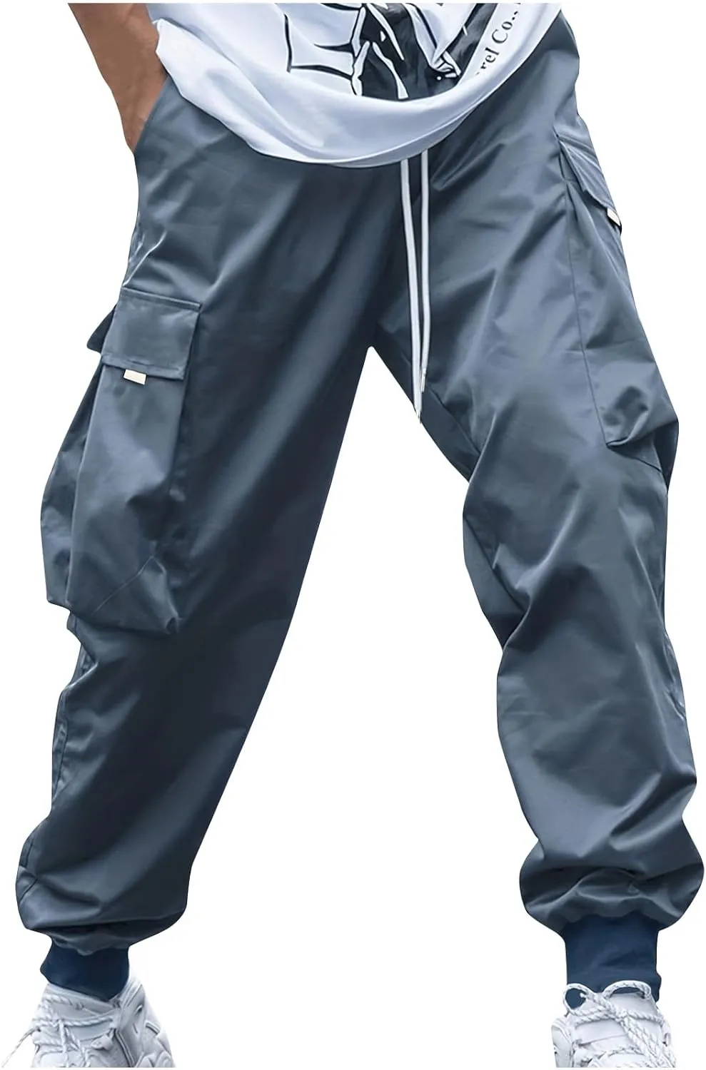 Cargo Joggers Men Baggy Casual Athletic Jogger Cargo Pants Drawstring Fashion Y2k Streetwear Pantal??N Cargo Hombre