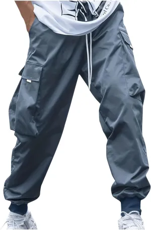 Cargo Joggers Men Baggy Casual Athletic Jogger Cargo Pants Drawstring Fashion Y2k Streetwear Pantal??N Cargo Hombre